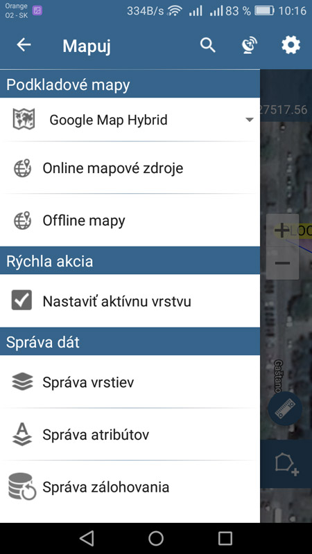 Mapuj - mobilný zber dát