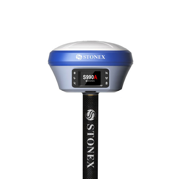 GNSS Stonex S990A a kontrolnou jednotkou - kompletná zostava