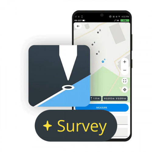 Geodetický poľný softvér Emlid Flow Survey+
